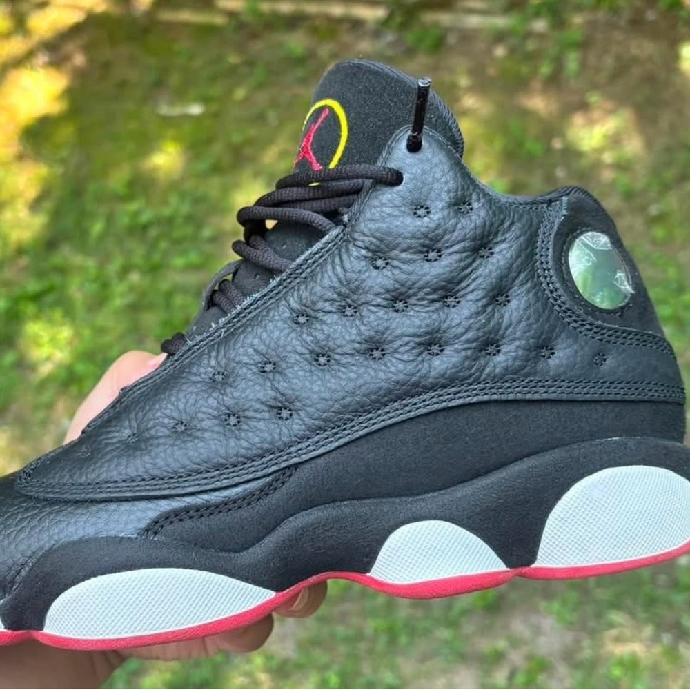 Jordan’s Black and Red Sneakers